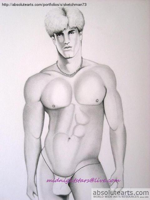 Ron Hittle  'A Spring Break', created in 2010, Original Drawing Pencil.