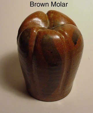 Skip Bleecker: 'brown molar', 1983 Wheel Ceramics, Abstract. Wheel thrown, Porcelain, High fired, One of a kind, Sculpture, Handmade. ...