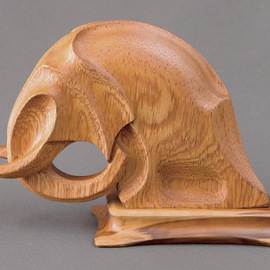 Sergey Chechenov: 'Elephant', 2014 Wood Sculpture, Abstract Figurative. Artist Description:   elephant, sculpture, wood, carving  ...