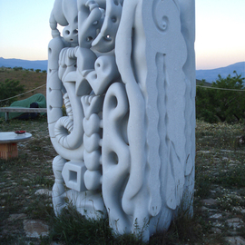 Stefan Van Der Ende: 'marble view 1', 2002 Stone Sculpture, Abstract. Artist Description:   biomorph...