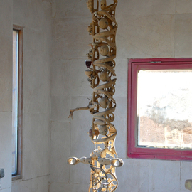 Stefan Van Der Ende: 'mind set sub light', 2012 Wood Sculpture, Abstract. 