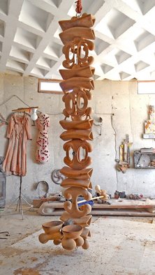 Stefan Van Der Ende: 'mindvessel', 2011 Wood Sculpture, Other.   wood bronze shell                            ...