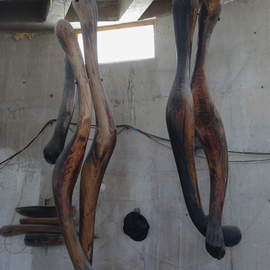 Stefan Van Der Ende: 'taken apart', 2010 Wood Sculpture, Abstract. 