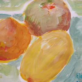 Three Fruits By Sandra Laidley