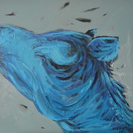 Blue Camel Head By Stephane Laurent