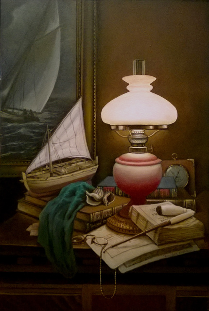 Slava Chylikin  'Bulbs And Tubes', created in 2017, Original Painting Oil.
