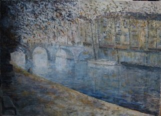 Slobodan Paunovic: 'avec seine pont neuf paris', 2017 Acrylic Painting, Cityscape. OriginalI was inspired by that nice motif in liveI hope that the viewers will feel that...