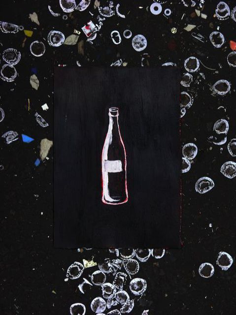 Paul Litherland  'Asphalt Bottle', created in 2006, Original Photography Color.