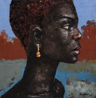 Segun Aiyesan: 'shades of blackness 3', 2023 Other, Beauty. ItaEURtms a praise of African beauty ...