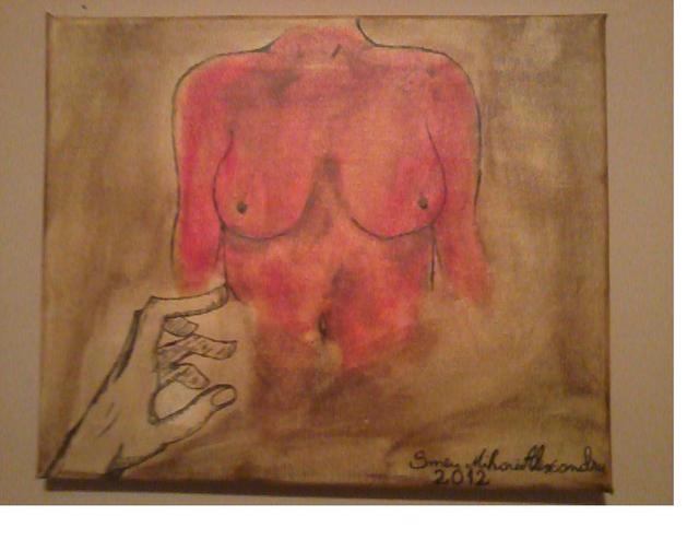 Smeu Mihai Alexandru  'Lust', created in 2012, Original Painting Oil.
