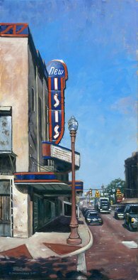 Steve Miller: 'The New Isus', 2010 Giclee, Architecture.   Fort Worth Stockyards Texas western limited edition giclee print signed numbered historic  ...