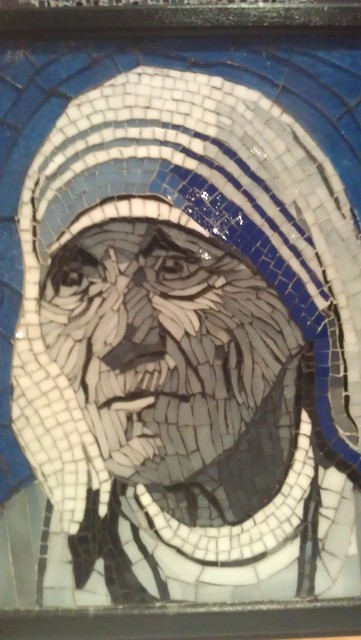 Dalene Smit  'Mother Teresa', created in 2013, Original Mosaic.