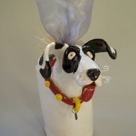 Suzanne Noll: 'Great Dabe Potpourri Vase Item V1073', 2011 Ceramic Sculpture, Dogs. Artist Description:       I created this Great Dane potpourri vase for those who just can't get enough of this Gentle Giant. Included is a bag of Pumpkin Spice potpourri to fill your home just in time for the holiday season! Add is a metal dog tag reading 