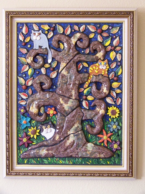 Artist Suzanne Noll. 'Tree Bark And Claws' Artwork Image, Created in 2009, Original Ceramics Other. #art #artist
