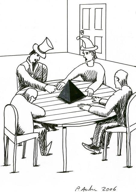 Paul Anderson  'Four Just Men', created in 2008, Original Illustration.