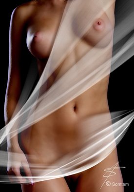 Somtam T.: 'mystique iv', 2008 Mixed Media Photography, Erotic. Dancing with light and shadow - A Serial of 4High Quality Photo Print...
