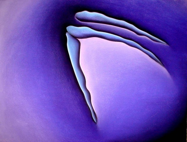 Artist Sonja Svete. 'JOY 09 - ENJOYING DARKNESS' Artwork Image, Created in 2002, Original Pastel. #art #artist