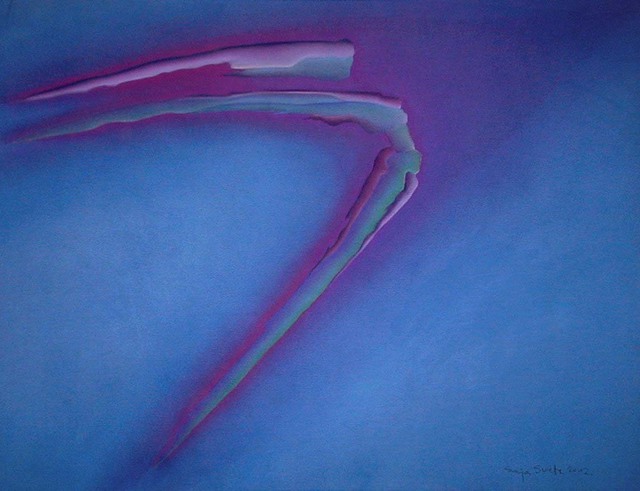 Artist Sonja Svete. 'Joy-Jump 2' Artwork Image, Created in 2002, Original Pastel. #art #artist