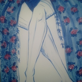 Sonya Chaushka: 'WOMAN S LEGS FETISH', 2017 Acrylic Painting, Erotic. Artist Description: woman, fetish, legs, painting, actilic, erotic, akt, sex, sonya chaushka...