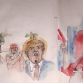 Debbi Chan Artwork 2016 presidential election campaign album , 2015 Artistic Book, Americana