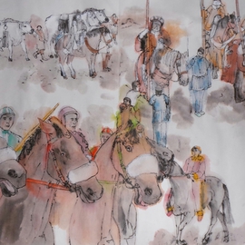 Debbi Chan Artwork Italian il PALIO horse race album, 2014 Artistic Book, Ethereal