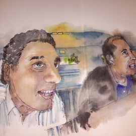 Debbi Chan Artwork Seinfeld  comedy in car abum, 2015 Artistic Book, Famous People