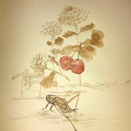 Debbi Chan Artwork a little still life, 2015 Watercolor, Botanical