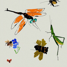 Debbi Chan Artwork bugs, 2015 Digital Art, Fauna