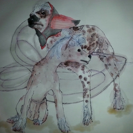 Debbi Chan Artwork dogs dogs dogs album, 2014 Artistic Book, Dogs