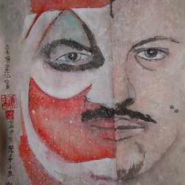 Debbi Chan Artwork gacy portait commission, 2015 Watercolor, Famous People