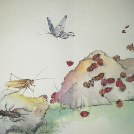 Debbi Chan Artwork insects that crawl and fly album, 2013 Artistic Book, Biblical