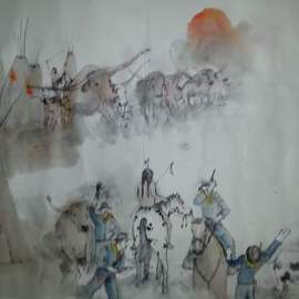 Debbi Chan Artwork last wars of Nez Perce album, 2014 Artistic Book, War