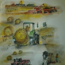 Debbi Chan Artwork mustard seed garden manual for Western Eastern artists  farm equipment, 2012 Artistic Book, Indiginous