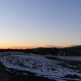Debbi Chan: 'quietude on snowy landscape', 2010 Color Photograph, Atmosphere. Artist Description:  photos from Idaho.                          ...