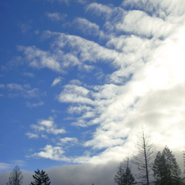 Debbi Chan: 'spring snow cloud', 2010 Color Photograph, Clouds. Artist Description:   what a day for clouds.    ...