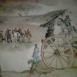 Debbi Chan Artwork the last Nez Perce War album, 2013 Artistic Book, War