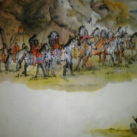 Debbi Chan Artwork the last Nez Perce War album, 2014 Artistic Book, Western