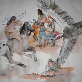 Debbi Chan Artwork the last wars of Nez Perce album, 2014 Artistic Book, Western