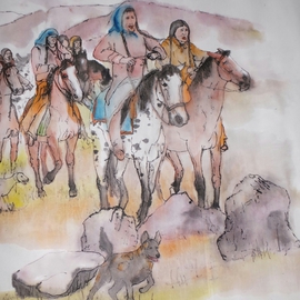Debbi Chan Artwork the last wars of Nez Perce album, 2014 Artistic Book, Western