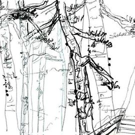 Debbi Chan Artwork tree line up, 2014 Digital Art, Trees