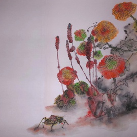 Debbi Chan Artwork walking through  garden  of plenty album, 2015 Artistic Book, Botanical