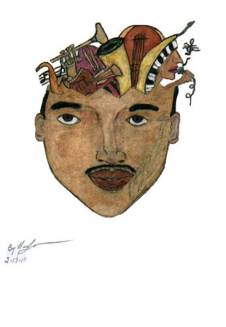 Artist Naomi Johnson. 'Music In My Head ' Artwork Image, Created in 2010, Original Painting Oil. #art #artist