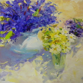 Spasenov Vitaliy: 'Flowers', 2014 Oil Painting, Still Life. 