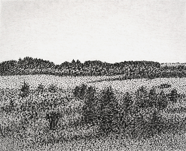 Keith Thrash  'Landscape', created in 1991, Original Drawing Other.