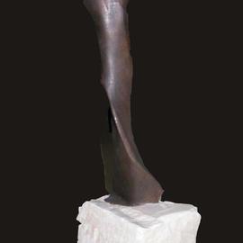Stephanie Amos: 'Aphrodite', 2002 Bronze Sculpture, Abstract. Artist Description: An abstract figurative bronze of a female figure on a marble base. ...