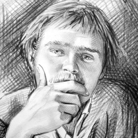 Anna Shipstone: 'Chris', 2013 Pencil Drawing, Portrait. Artist Description:  Sketch in pencil    ...
