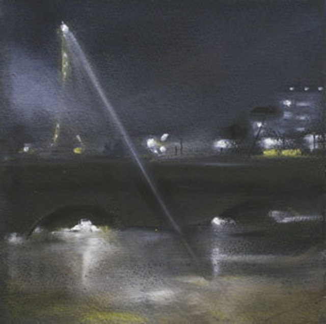 Artist Susan Ross Donohue. 'Night Light' Artwork Image, Created in 2007, Original Mixed Media. #art #artist