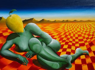 Massimiliano Stanco: 'Zagara', 2008 Oil Painting, Surrealism.  Wonders of Mars ...