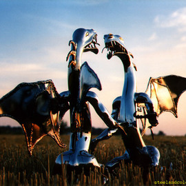 Henning Block: 'steeldragons', 2010 Steel Sculpture, Abstract Figurative. Artist Description:  
