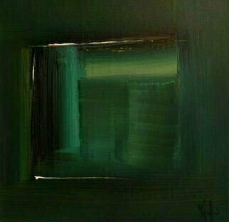 Stefan Fiedorowicz: 'Colourless green Idea', 2007 Oil Painting, Abstract. Viridian Series 2. Initially it was an idea looking for a place to happen. The strength in my emotion was like thunder in the air. I became intoxicated by the idea and felt unshackled. I choose viridian green, the darker side of spring green as the season is upon us. ...